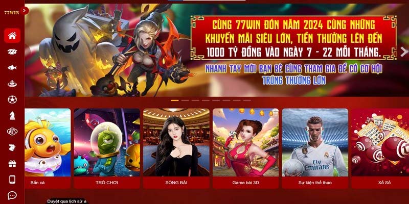 Kho game 77Win đa dạng